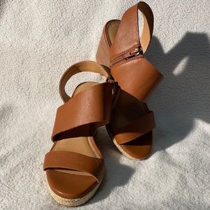 Lucky Brand Lowden Asymmetric Strap Wedge